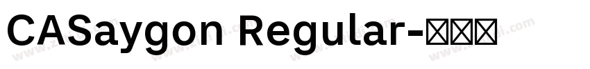 CASaygon Regular字体转换